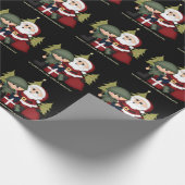 Eigen militaire soldaat en kerstmis cadeaupapier (Hoek)