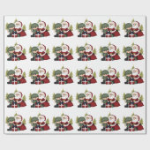 Eigen militaire soldaat en kerstmis cadeaupapier (Vlak)