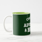 Eigen minder, avontuur meer tweekleurige koffiemok (Links)