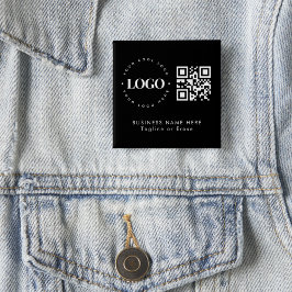 Eigen minimaliserende QR-code voor bedrijven met L Vierkante Button 5,1 Cm