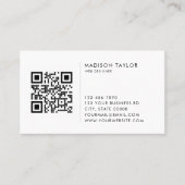 Eigen minimaliserende QR-code voor bedrijven met L Visitekaartje (Voorkant)