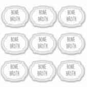 Eigen minimalistische winkelbliksetiketten sticker (Voorkant)