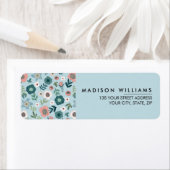 Eigen minimumaantal moderne bloemen etiket (Insitu)