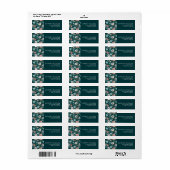 Eigen minimumaantal moderne bloemen etiket (Full Sheet)