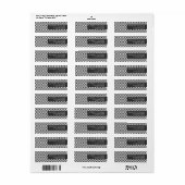 Eigen minimumaantal moderne punten etiket (Full Sheet)