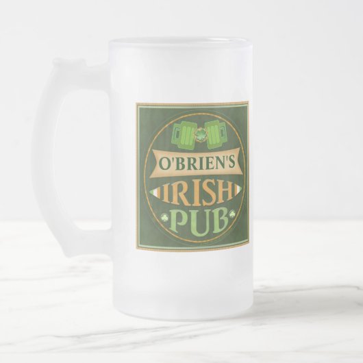 Eigen Mok van St. Patrick's Irish Pub Beer / Stein (Links)