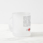 Eigen momenten van geroosterd glas matglas koffiemok (Voorkant links)