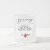 Eigen momenten van geroosterd glas matglas koffiemok (Center)