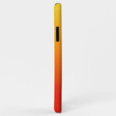 Eigen monogram en naam Geel tot Rode Gradiënt Case-Mate iPhone Case (Achterkant/rechts)