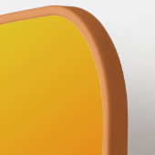 Eigen monogram en naam Geel tot Rode Gradiënt Pickleball Paddle (Links Detail)