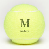 Eigen monogram en naam tennisballen (Voorkant)