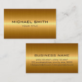 Eigen monogram goud roestvrij staal metaal visitekaartje (Voorkant / Achterkant)