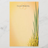 Eigen monogram - Gramrand Briefpapier (Voorkant)