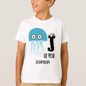 Eigen monogram J is voor kwal T-shirt (Voorkant)