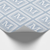 Eigen monogram, naam en papier voor het verpakken (Hoek)