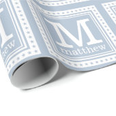 Eigen monogram, naam en papier voor het verpakken (Rol Hoek)