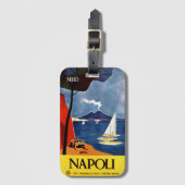 Eigen monogram Napoli (Napels) Bagagelabel (Voorkant (verticaal))