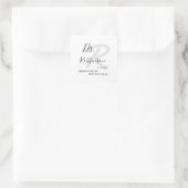 Eigen monogram Obgyn Obstetricist Gynaecoloog Vierkante Sticker (Tas)