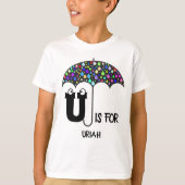 Eigen monogram U is voor de schattige benaming Umb T-shirt (Voorkant)