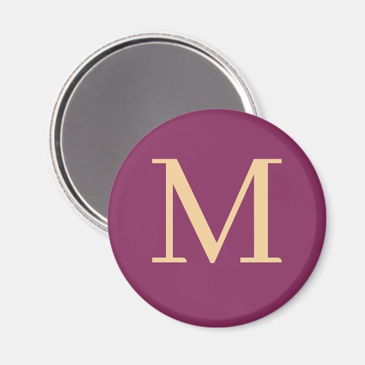 Eigen monogrammen magneet (Voorkant / Achterkant)