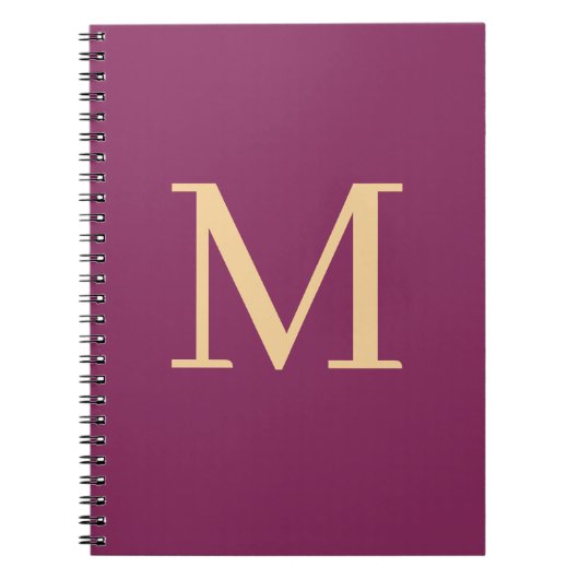 Eigen monogrammen notitieboek (Voorkant)