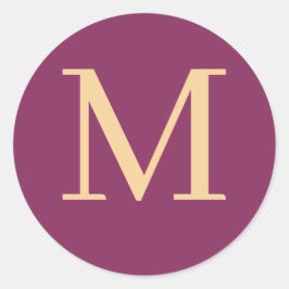 Eigen monogrammen ronde sticker