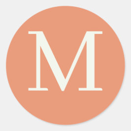 Eigen monogrammen ronde sticker