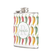 Eigen monogrammenkolf voor Spaanse peper Heupfles (Links)