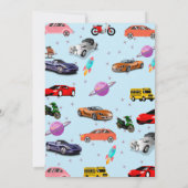 Eigen motorfietsfeest Invitat Kaart (Achterkant)