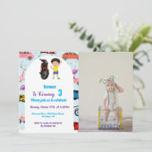 Eigen motorfietsfeest Invitat Kaart (Staand voorkant)