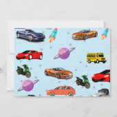 Eigen motorfietsfeest Invitat Kaart (Achterkant)