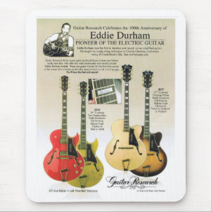 Eigen mousepad van Eddie Durham Centennial Guitars Muismat