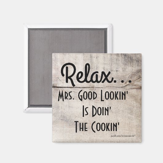 Eigen Mrs Mr of Miss Good Lookin is Cookin magnet (Voorkant / Achterkant)