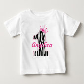 Eigen naam 1st Birthday Zebra princess (Voorkant)