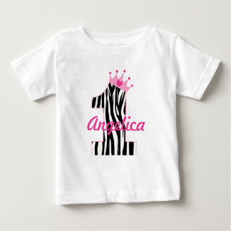 Eigen naam 1st Birthday Zebra princess