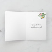Eigen naam 55th Birthday Floral and Polkas Card Kaart (Binnen)