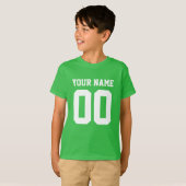 Eigen naam Aantal Kinderen Football Jersey Shirt (Voorkant volledig)