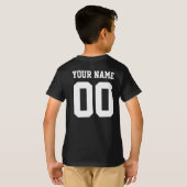 Eigen naam Aantal Kinderen Football Jersey Shirt (Achterkant volledig)