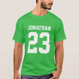 Eigen naam Aantal Mannen Sport Jersey T-Shirt