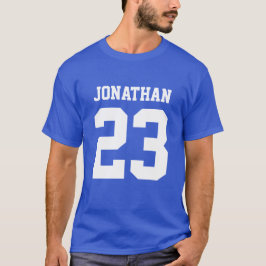Eigen naam Aantal Mannen Sport Jersey T-Shirt