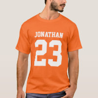 Eigen naam Aantal Mannen Sport Jersey T-Shirt