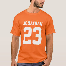 Eigen naam Aantal Mannen Sport Jersey T-Shirt