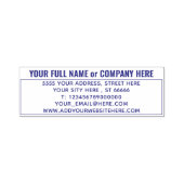 Eigen naam Adres Stempel je e-mailadres website (Design)