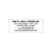 Eigen naam Adres Website Telefoon E-mail info Stem Zelfinktende Stempel (Design)