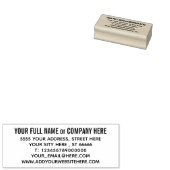 Eigen naam Adres Website Telefoon E-mail Uw stempe Rubberstempel (Gestempeld)