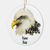 Eigen naam, Amerikaanse adelaar Vergeet nooit Keramisch Ornament (Links)
