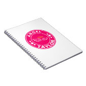 Eigen naam Angel princess Pink girly Notitieboek (Rechterzijde)