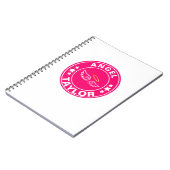 Eigen naam Angel princess Pink girly Notitieboek (Linkerzijde)