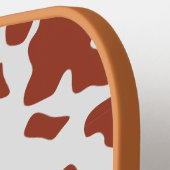 Eigen naam Ayrshire Koe Dierenpringspatroon Pickleball Paddle (Links Detail)