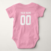 Eigen naam Baby Jersey Bodysuit Football (Achterkant)